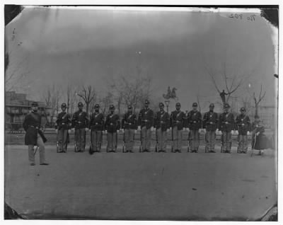 2769 - Washington, D.C. Noncommissioned officers of Company H, 10th Veteran Reserve Corps, at Washington Circle