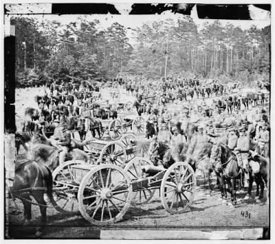 2810 - Richmond, VA. Wagon park [crossed out] Fair Oaks, June 1862