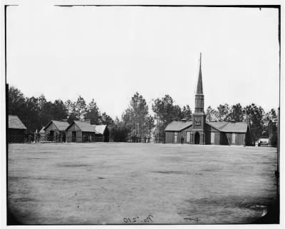 2931 - Poplar Grove, Virginia. Officer's quarters and church. 50th New York Engineers