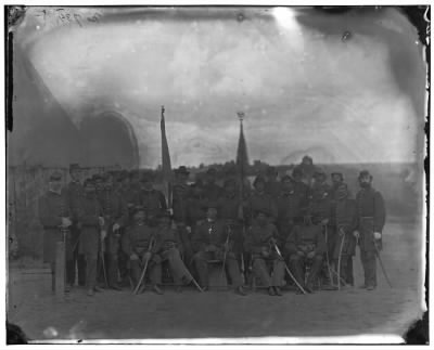 3243 - Prospect Hill, Virginia. Officers of 13th New York Cavalry