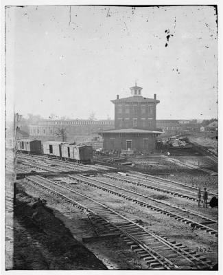 3291 - Atlanta, Georgia. Railroad roundhouse