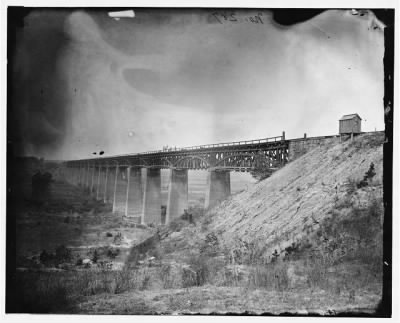 3320 - Farmville, Virginia (vicinity). High Bridge over the Appomattox River. North east view