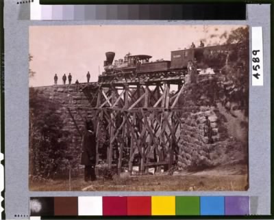 3331 - Bridge on Orange & Alexandria [Virginia] Railroad, as repaired by army engineers under Colonel Herman Haupt