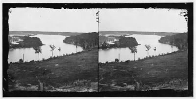 34 - Dutch Gap Canal, James River, Virginia (vicinity). View of river from Confederate battery