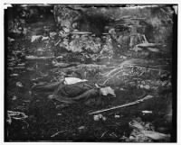 3406 - Gettysburg, Pennsylvania. Dead Confederate sharpshooter in 'The devil's den.' - Page 1