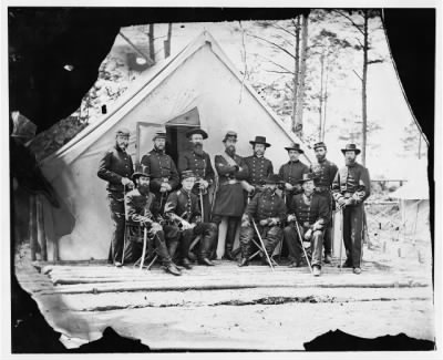 Thumbnail for 3486 - Falmouth, Virginia. General George Stoneman and staff