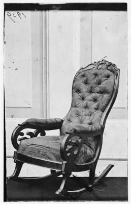 3504 - Chair occupied by Pres. Lincoln, Ford's Theatre