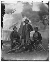 3892 - Westover Landing, Va. Col. James H. Childs (standing) with other officers of the 4th Pennsylvania Cavalry - Page 1