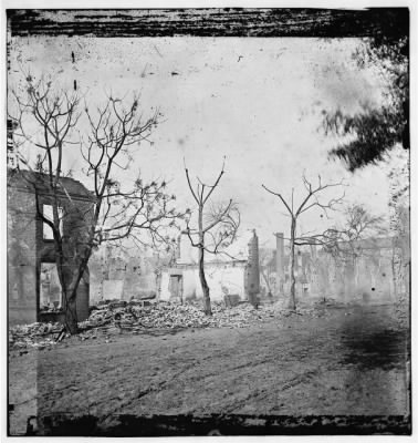 3927 - Savannah, Georgia. Ruins of houses