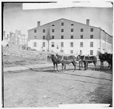 Thumbnail for 3999 - Richmond, Virginia. Libby Prison. (six-mule team in foreground)