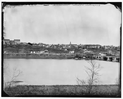 Thumbnail for 4035 - Washington, D.C. Georgetown from the Virginia bank; Aqueduct Bridge at the extreme right