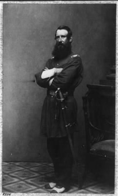 4083 - Col. Thomas Cass, 9th Mass. Infantry, full-length portrait, standing, facing left, in uniform