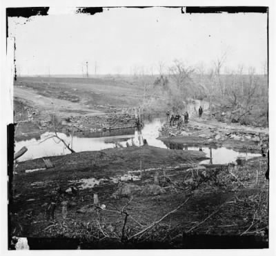4145 - Cub Run, Va. View with destroyed bridge