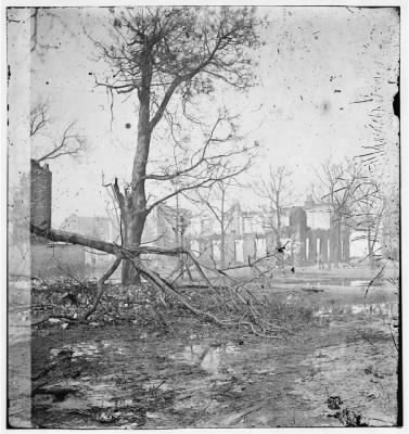 4172 - Savannah, Georgia. Ruins of houses