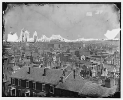 4183 - Richmond, Va. General view, with ruins, from Gambles Hill