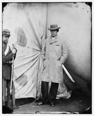 4392 - Washington Navy Yard, D.C. Lewis Payne, the conspirator who attacked Secretary Seward, standing in overcoat and hat