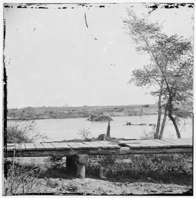 4500 - James River, Va. Sunken Confederate ships Virginia (ram) and Jamestown