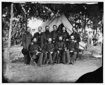 4710 - [Washington, District of Columbia]. Gen. Jefferson C. Davis and staff