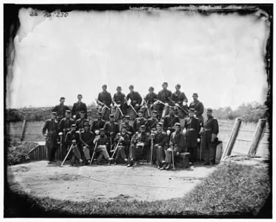 4760 - [Gettysburg], [Pennsylvania]. Officers of 50th Regiment Pennsylvania Infantry