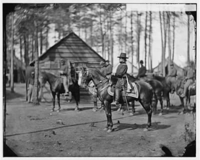 4761 - Brandy Station, Va. Gen. Rufus Ingalls on horseback