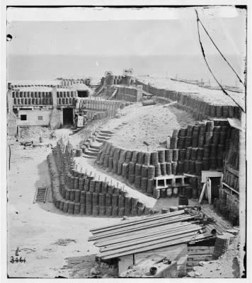 4763 - Charleston, S.C. Interior of Fort Sumter with gabions; another view