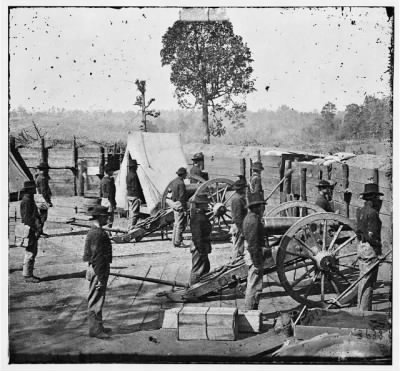 4854 - Atlanta, Georgia. Sherman's men in Confederate fort