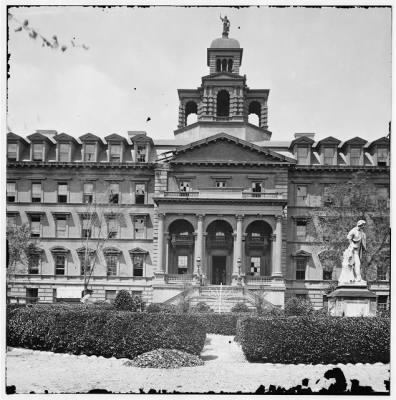 Thumbnail for 5090 - Charleston, South Carolina. The Orphan Asylum (160 Calhoun Street) Statue of William Pitt in foreground