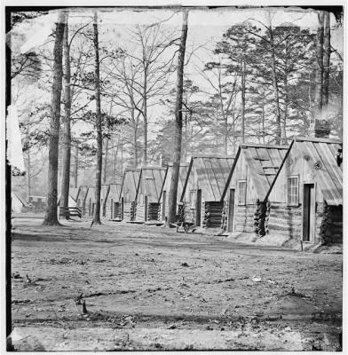 514 - [Chapin's Bluff], Virginia (vicinity). Soldier's quarters at Chapin's farm