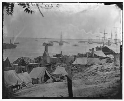 5211 - City Point, Virginia. Wharves after the explosion of ordnance barges on August 4, 1864