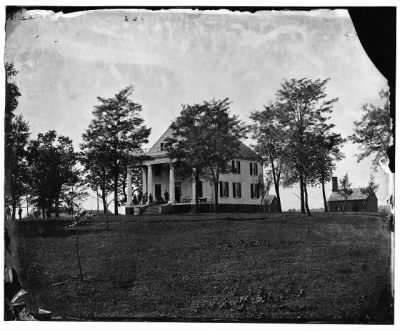 5218 - Culpeper, Virginia (vicinity). Residence of John Minor Botts. (Family on porch)