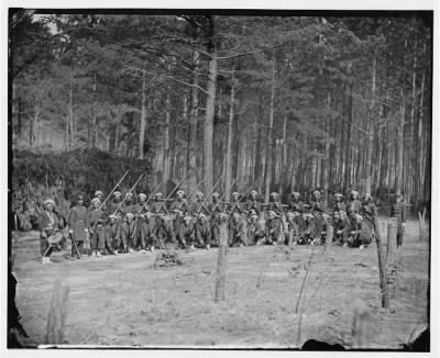 Thumbnail for 5476 - Petersburg, Va. Company F, 114th Pennsylvania Infantry (Zouaves) with fixed bayonets