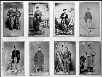 Thumbnail for 5500 - Portraits of a group of unidentified Federal soldiers