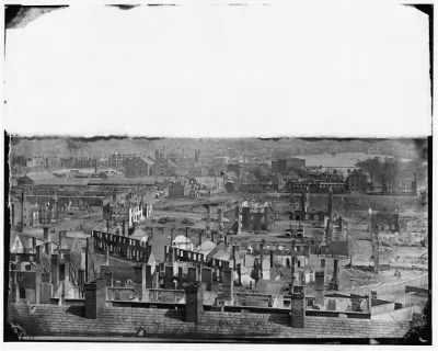 5555 - Richmond, Va. General view of the burned district