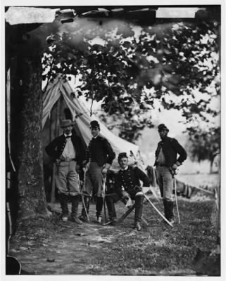 Thumbnail for 5603 - Westover Landing, Va. Col. William W. Averell, 3d Pennsylvania Cavalry, and staff