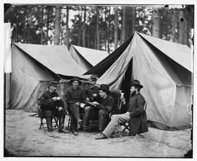 5679 - Petersburg, Va. Hospital stewards of 2d Division, 9th Corps, in front of tents