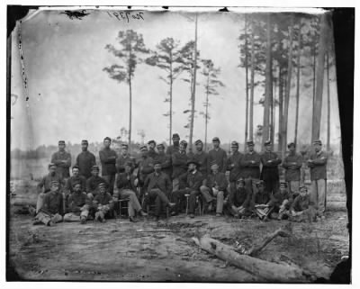 5686 - Petersburg, Virginia. Non-commissioned officers, 1st Massachusetts Cavalry at Army of the Potomac headquarters
