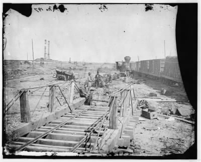 5698 - Manassas, Va. Orange and Alexandria Railroad wrecked by retreating Confederates