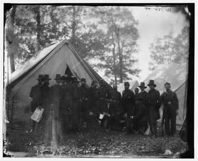 5762 - Warrenton, Virginia. Gen. Ambrose E. Burnside and staff