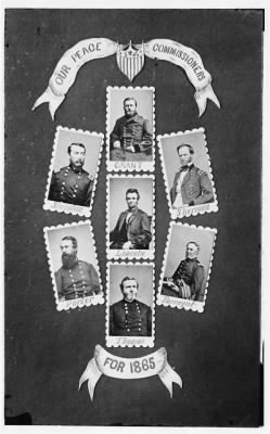 6055 - Our Peace Commissioners for 1865: Sheridan, Grant, Sherman, Porter, Lincoln, Farragut, and Thomas