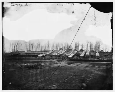 6078 - Rappahannock Station, Virginia. Winter camp of 50th New York Engineers