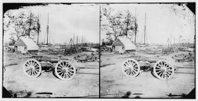 6106 - Broadway Landing, Appomattox River, Virginia. Park of artillery