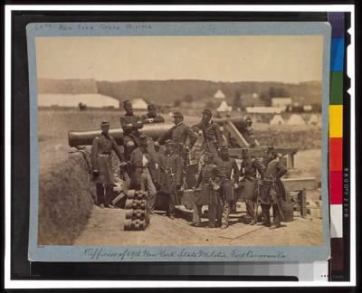 6230 - Officers of the 69th New York State Militia, Fort Corcran, Va