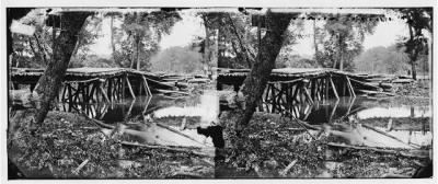 6462 - Chickahominy River, Va. Military bridge built by the 15th New York Volunteers under Col. John McL. Murphy