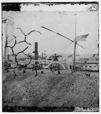 653 - Charleston Harbor, South Carolina. View from parapet of Fort Sumter the day the flag was raised