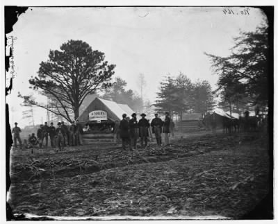 6616 - Brandy Station, Virginia. Tent of A. Foulke, Sutler at headquarters of 1st Brigade, Horse Artillery