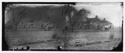 6634 - Falmouth, Virginia (vicinity). Major Lacy's house opposite Fredericksburg. View from the south