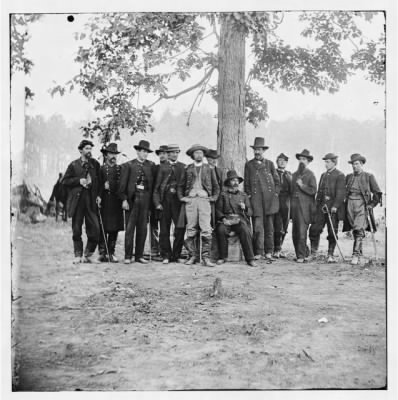 6674 - Richmond, Virginia (vicinity). Gen. John H. Martindale & staff in the field near Richmond