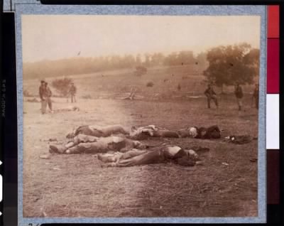 6718 - Federal dead on the field of battle of first day, Gettysburg, Pennsylvania