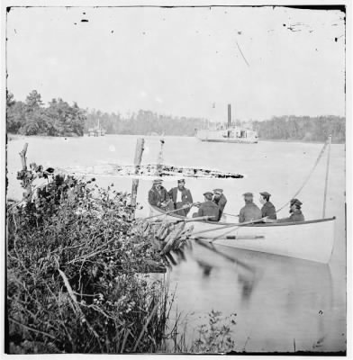 6773 - James River, Virginia. Officers and men of COMMODORE PERRY