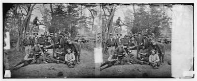 Thumbnail for 6844 - Yorktown, Virginia (vicinity). Servants of officers of staff. (The 'Beef-killers' of the army) Camp Winfield Scott